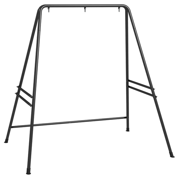 Outsunny Hammock Chair Stand, Hanging Heavy Duty Metal Frame Hammock Stand for Hanging Hammock Air Porch Swing Chair