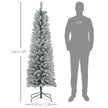 6ft snowy pencil Christmas tree – image 3