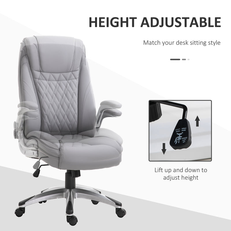 Faux leather executive office chair – image 4
