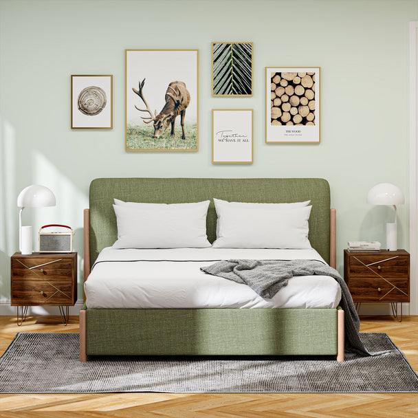 Hairpin leg bedside tables – image 2