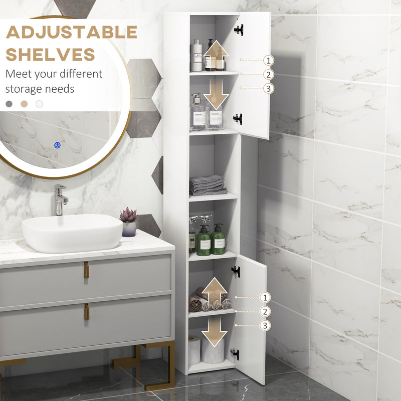Tall high gloss bathroom cabinet – image 5