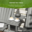 Garden bench with centre table – image 6