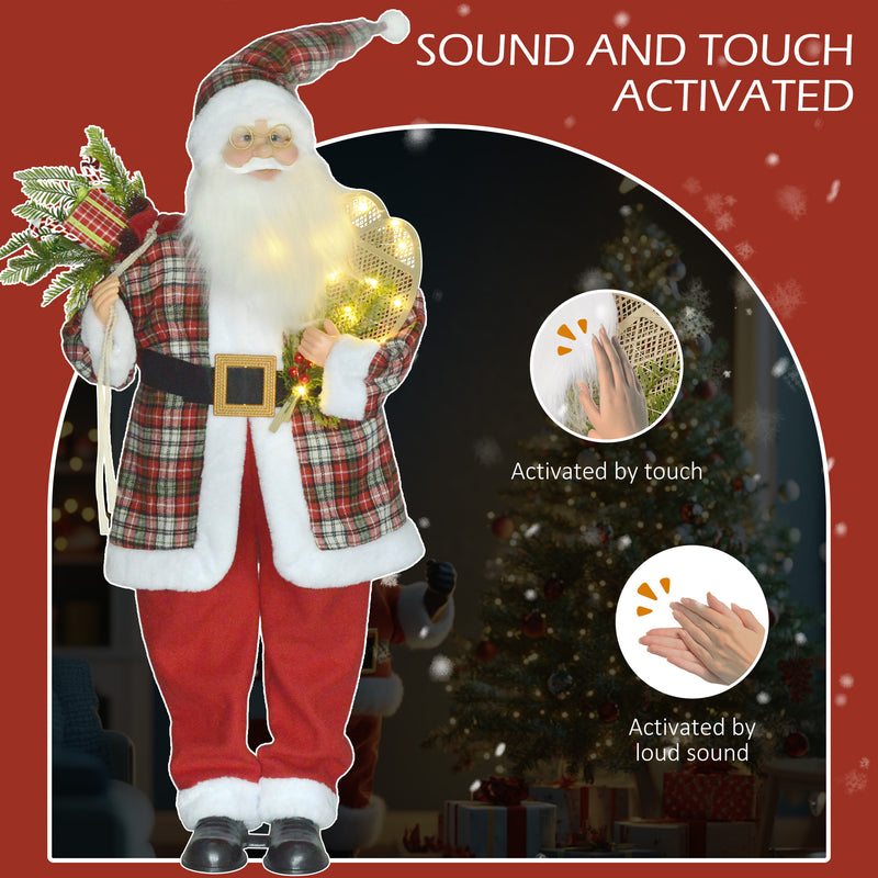 Sound and touch activation on the animated Santa