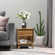 Walnut bedside table – image 2