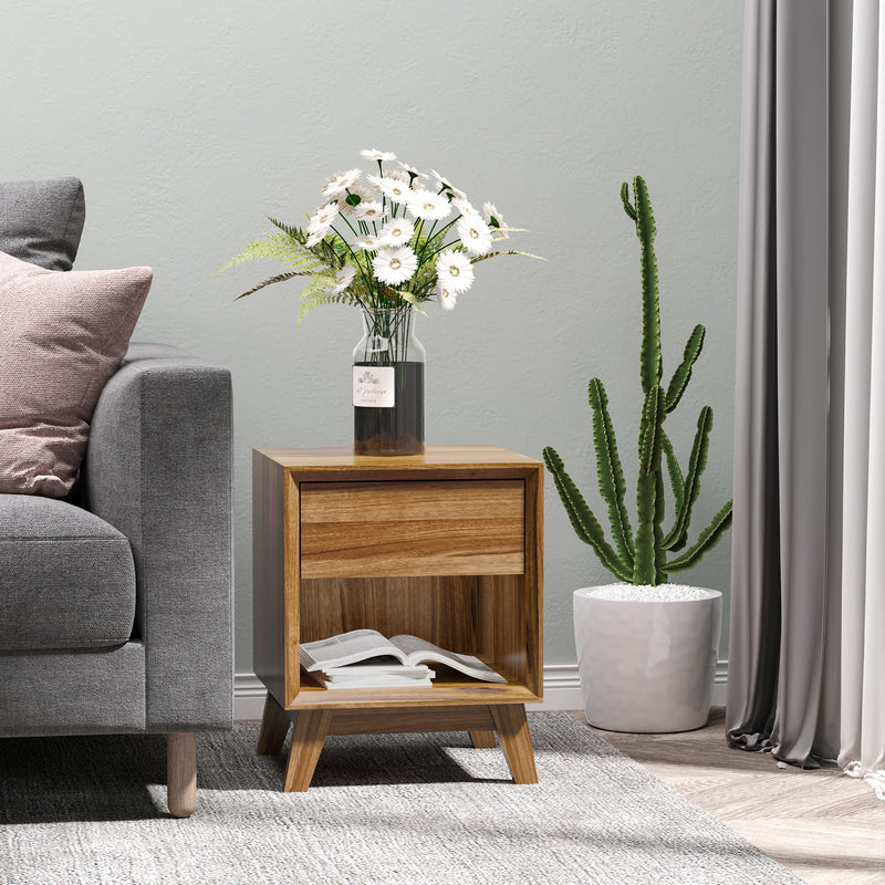 Walnut bedside table – image 2