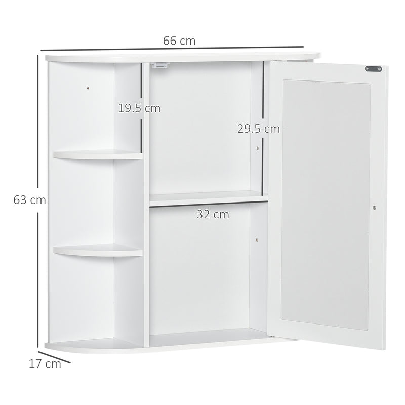 Mirror cabinet with side shelves – image 3