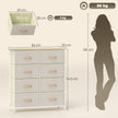8-drawer fabric chest with side pockets – image 3