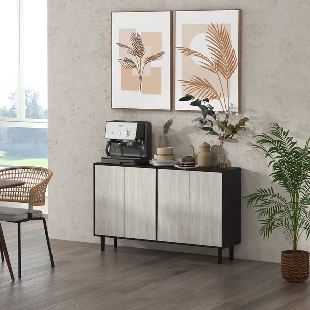 Black 4-door sideboard – image 2