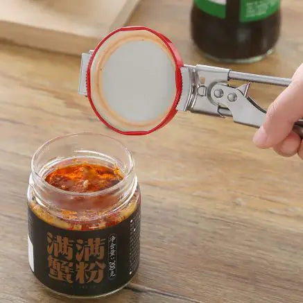 Premium Stainless Steel Adjustable Jar Opener – Multi-Function Screw Cap Tool