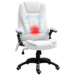 Cream heated massage office chair – image 10