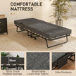 Dark grey single folding bed – image 4