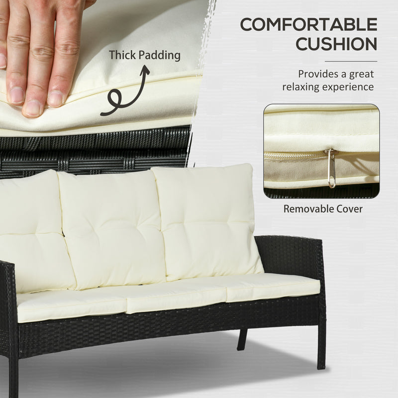 7-seater rattan sofa dining set – image 5