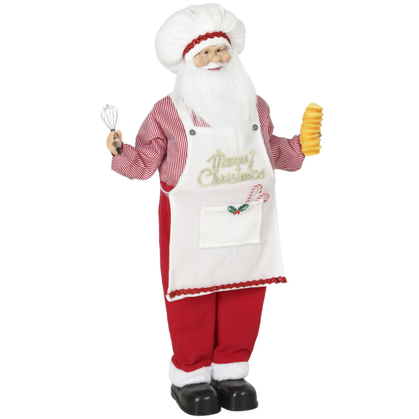 4ft Singing Chef Santa on a white background