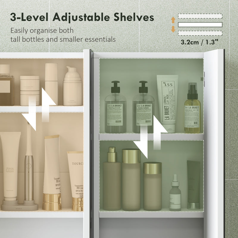 Three-door mirrored bathroom cabinet – image 5