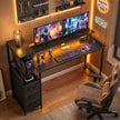Black RGB gaming desk – image 2