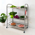3-Tier Rolling Utility Cart for Kitchen, office & Salon