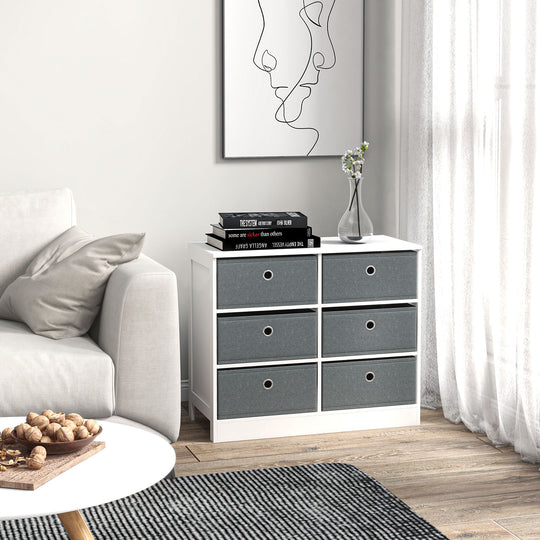 6-drawer fabric storage cabinet – image 2