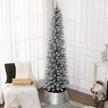 7ft snowy pencil Christmas tree – image 10