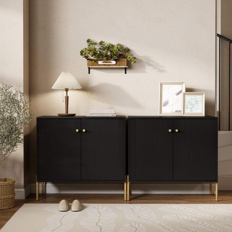 Fluted sideboard cabinet – image 8