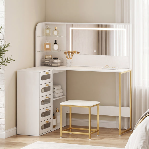 L-shaped dressing table set – image 2