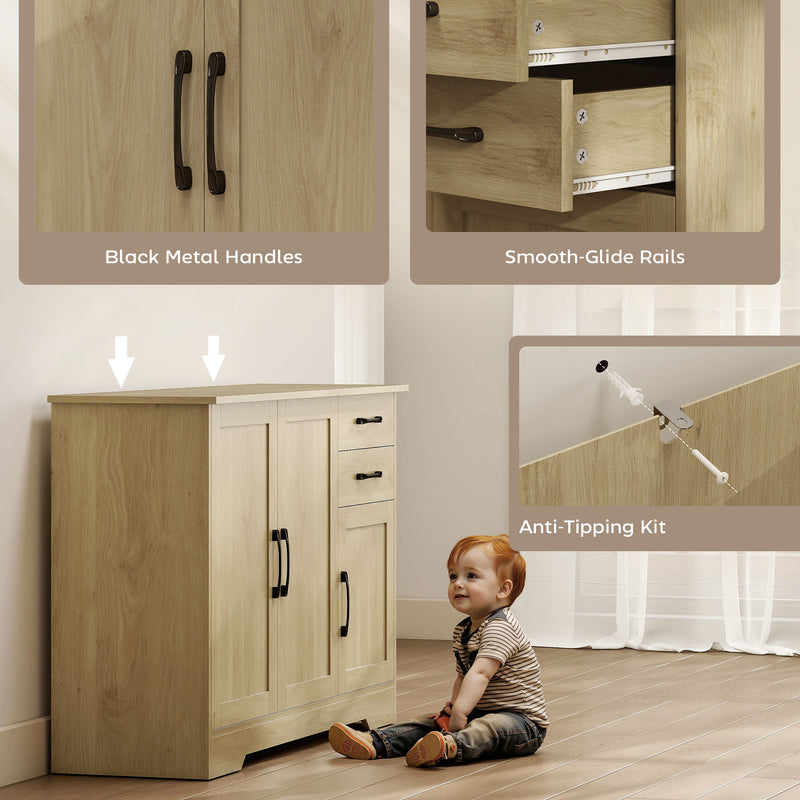 120 cm sideboard with 2 drawers – image 7