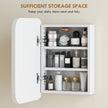 White mirrored bathroom wall cabinet – image 5