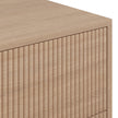 HOMCOM Bedroom Chest of Drawers with 4 Drawers, Fluted Dresser with Gold Tone Handles, Storage Cabinet, Natural – view 10