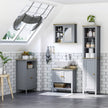 Grey wall mirror cabinet – image 4