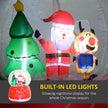 LED lighting on the 5.5ft inflatable Christmas snow globe