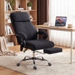 Vinsetto High Back Vibration Massage Office Chair with Footrest, Heated, Black – view 2