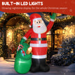 Illuminated 9ft Santa at night