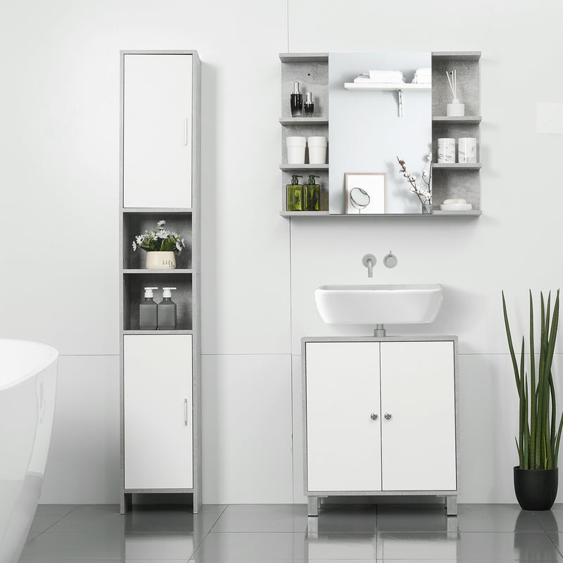 Slim tall bathroom cabinet – image 9