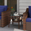 2-tier rattan coffee table – image 10