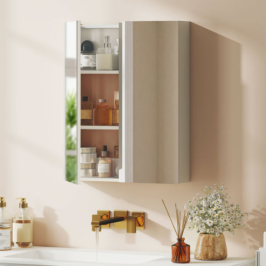 Double door mirrored bathroom cabinet – image 2