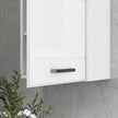 High gloss bathroom wall cabinet – image 9