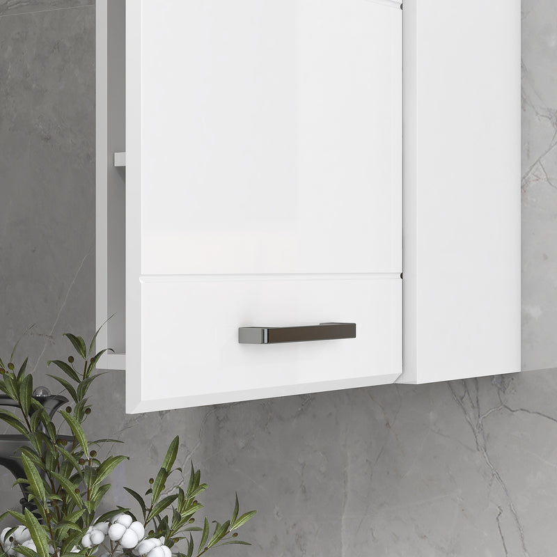 High gloss bathroom wall cabinet – image 9
