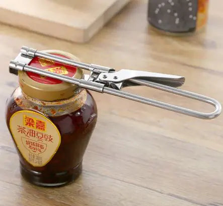 Premium Stainless Steel Adjustable Jar Opener – Multi-Function Screw Cap Tool