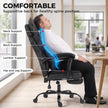 HOMCOM Executive Office Chair, Leathaire Big and Tall Office Chair 180 kg with Wide Seat, Reclining, Lumbar Support – view 7