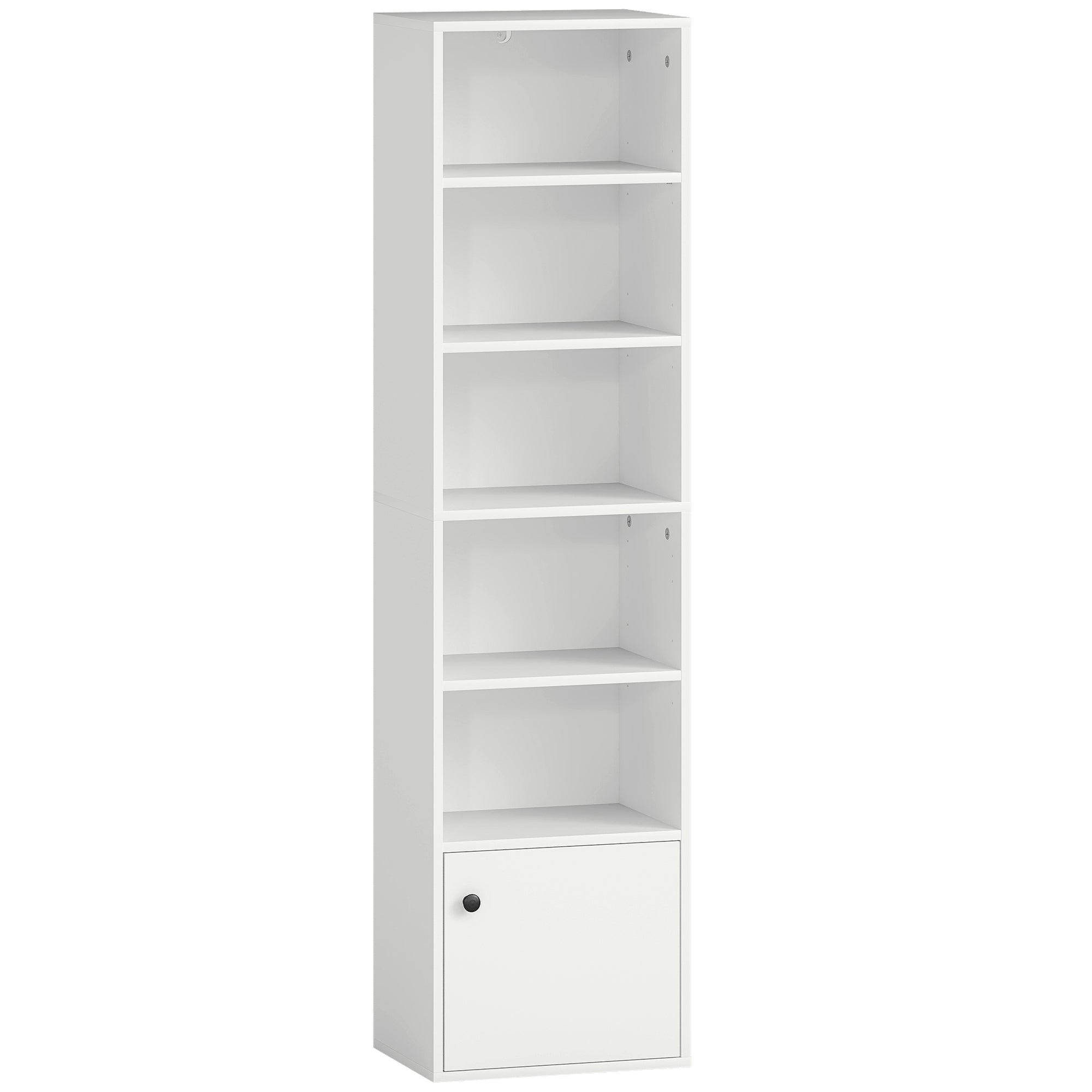 6-Tier 156 cm Tall Bookcase - White