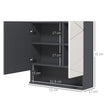 Grey bathroom mirror cabinet – image 3