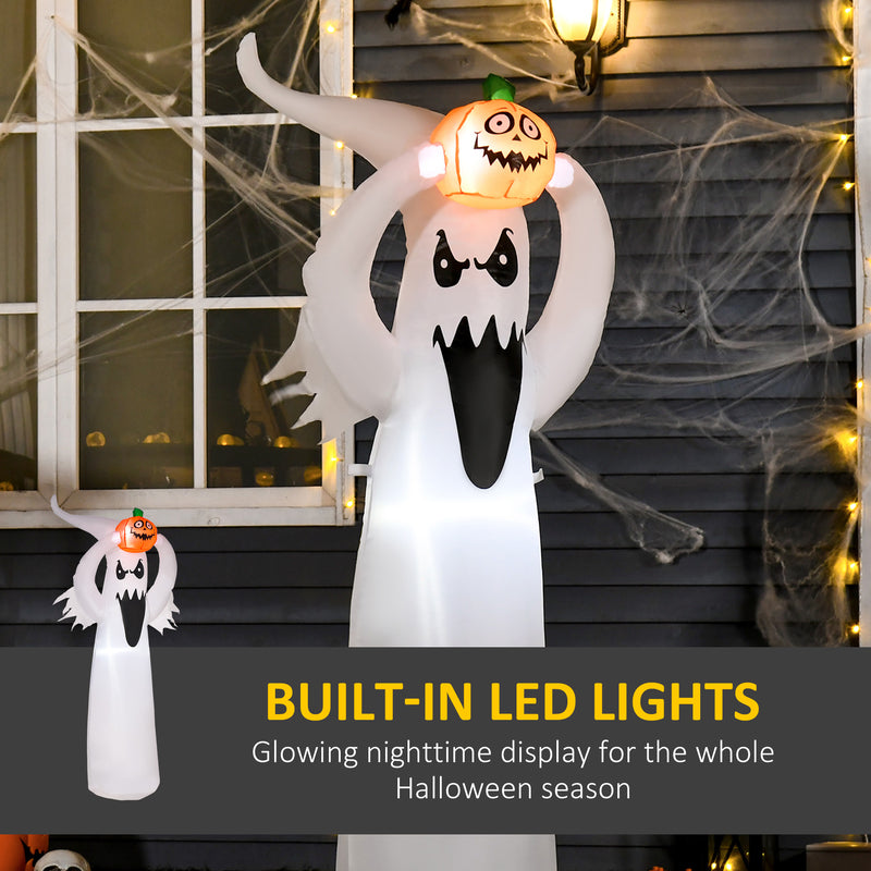 1.8m Inflatable Floating Ghost & Pumpkin with LED Lights – image 4 of 9