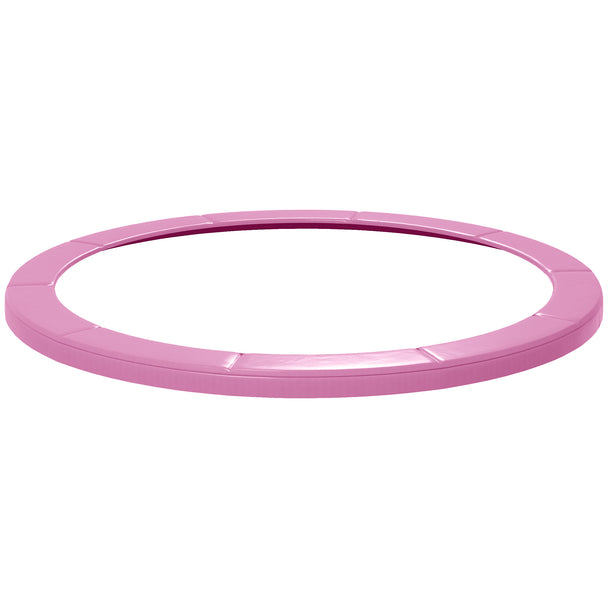 Pink 12ft trampoline spring cover pad around a round trampoline