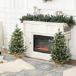 Set of 2 3ft pre-lit Christmas trees – image 10