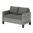 2-seater rattan garden sofa – image 10