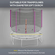 Pink 10ft trampoline net – image 4