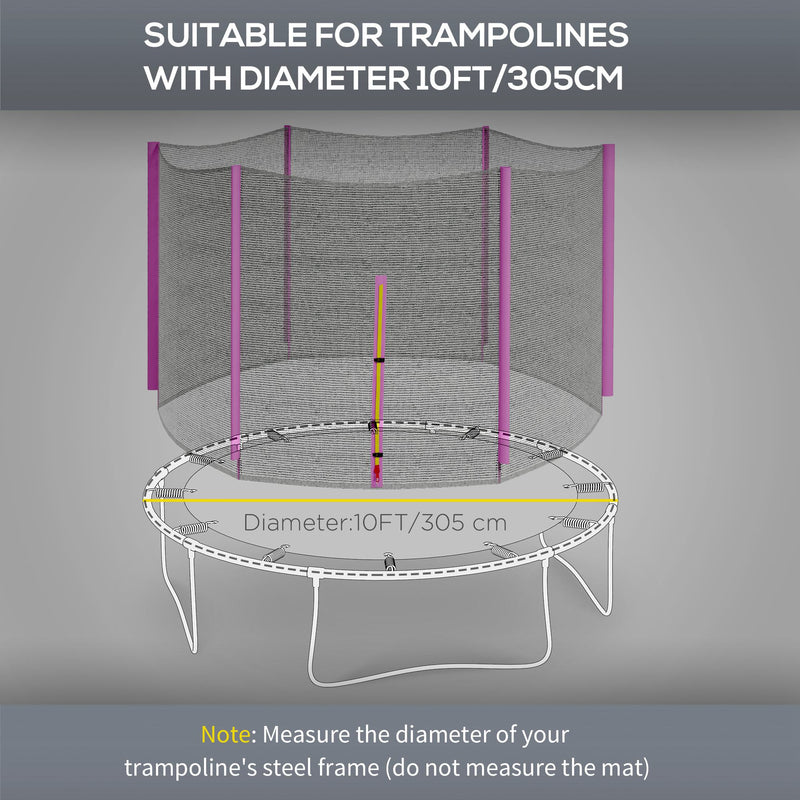 Pink 10ft trampoline net – image 4