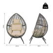 Rattan teardrop egg chair – image 3