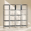 166 cm dark grey fabric wardrobe – image 9
