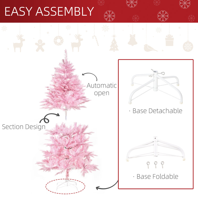5ft pink artificial Christmas tree – image 6