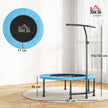 Blue 40" fitness trampoline – image 3